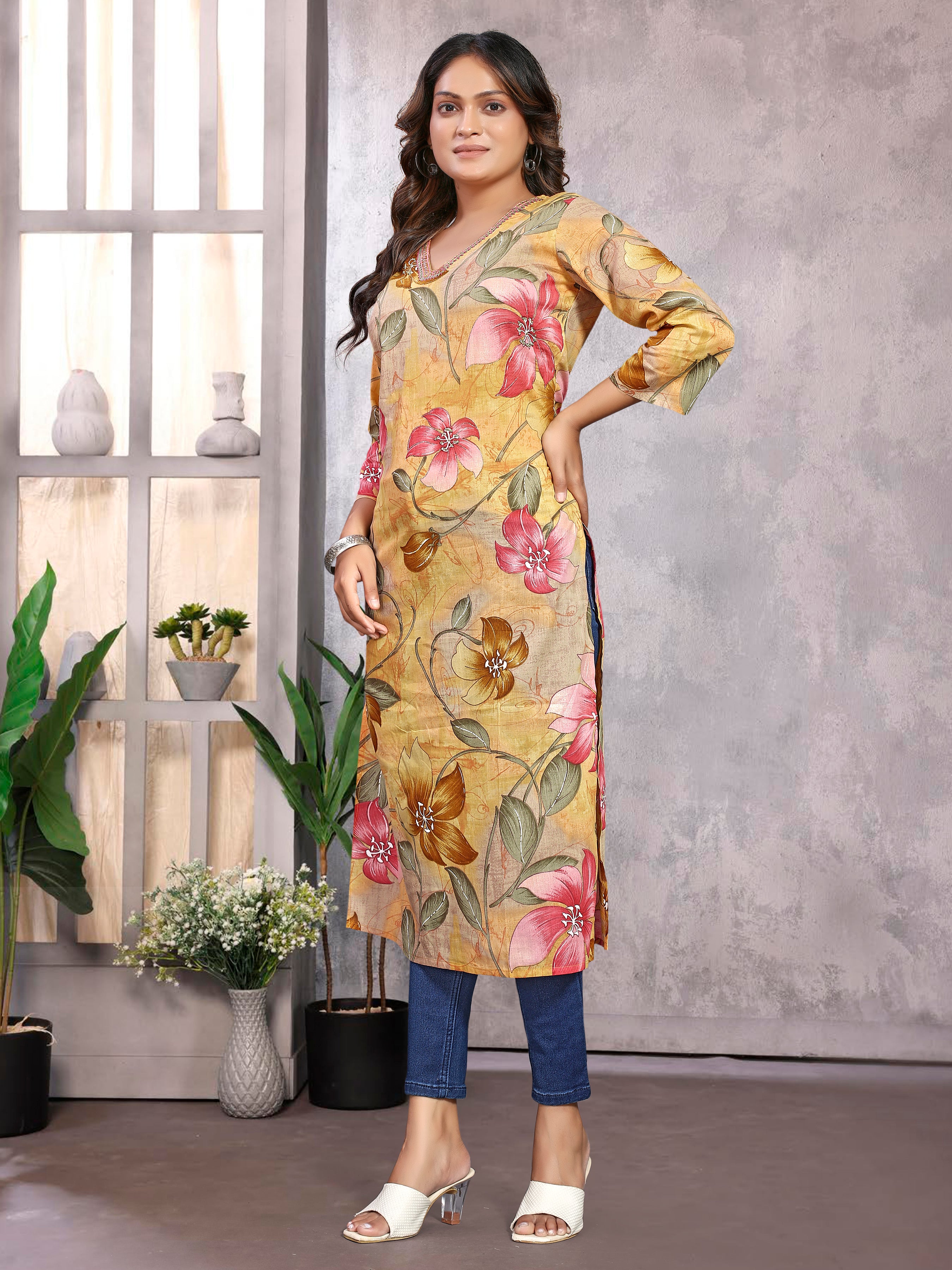 Yellowpure Cotton Mal Only Kurti