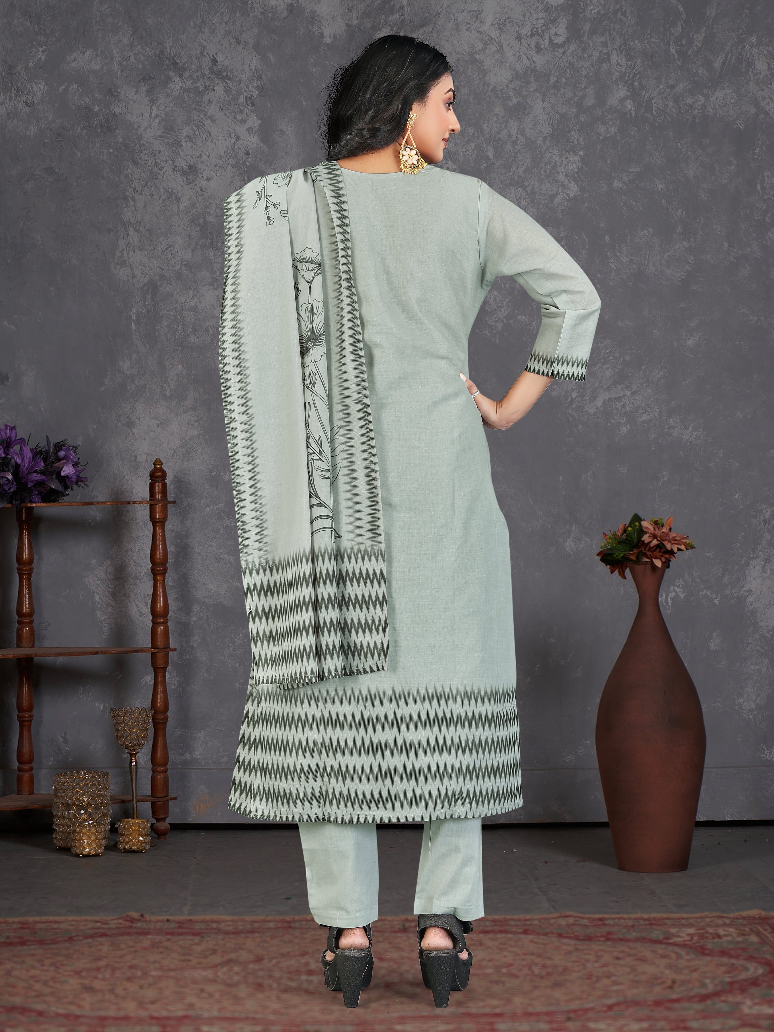 Greypure Cotton Siplhi 3 Pcs Suit