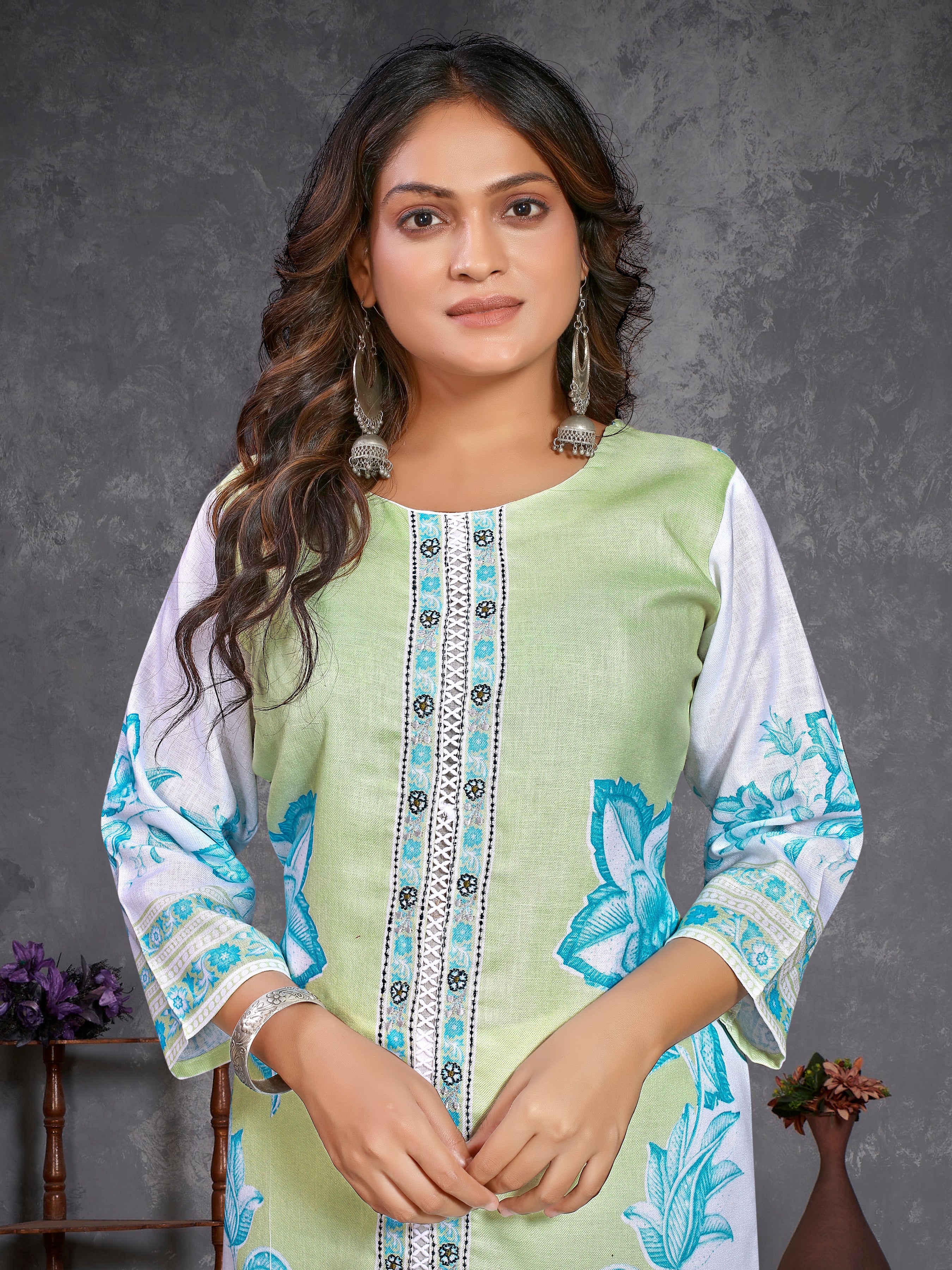 White Pure Linen  Coord-Set