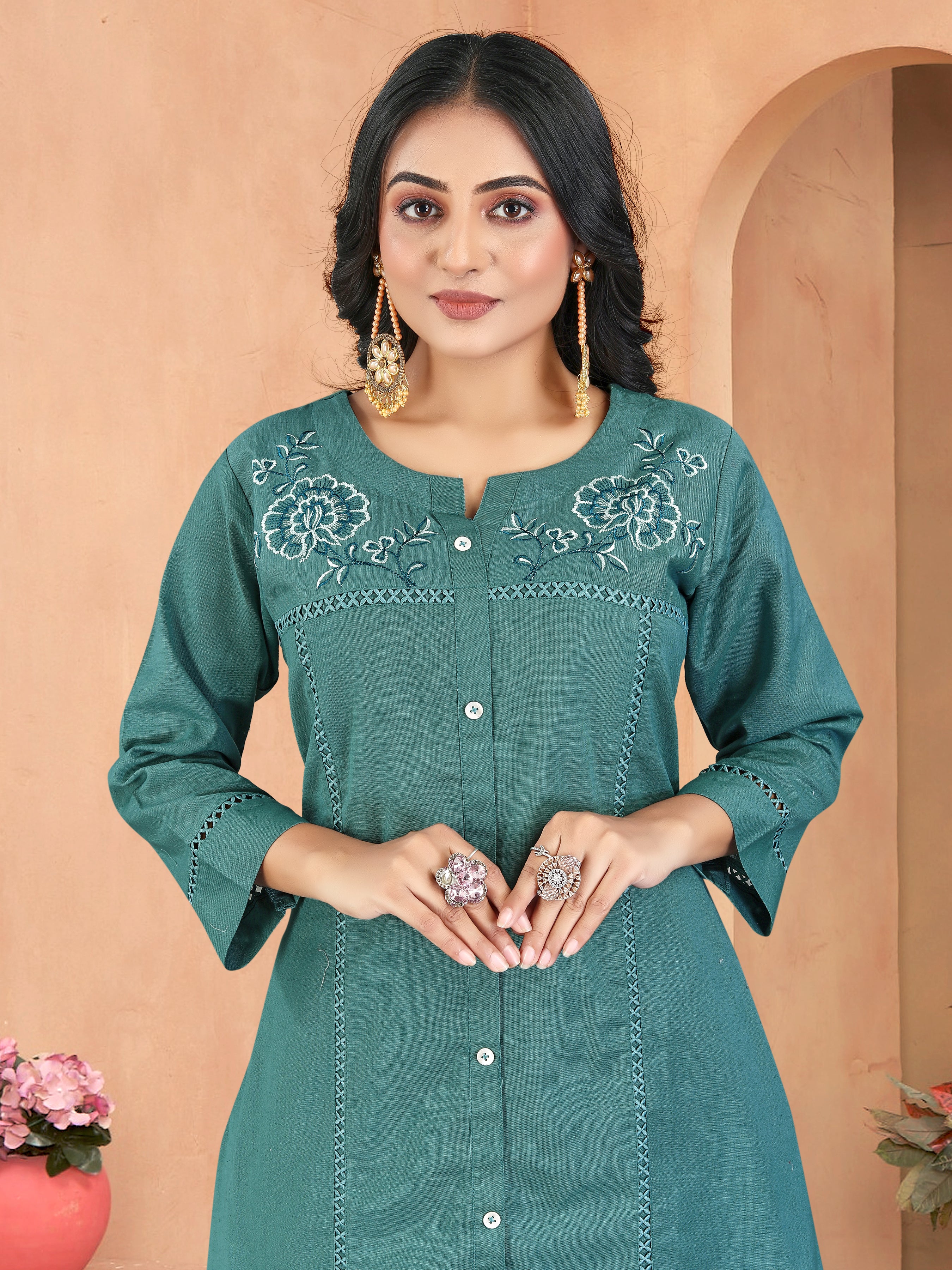 Blue Pure Cotton Flex Coord-Set